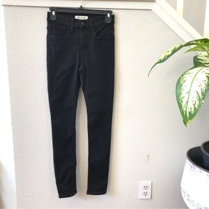Madewell Roadtripper Black Skinny Jeans size 23